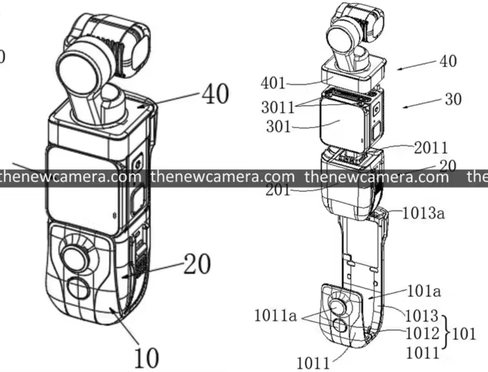 影石模块化口袋云台相机专利曝光 剑指大疆Osmo Pocket 4